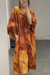 MUTEDANCE Loose printed and dyed silk coat MD21SS06